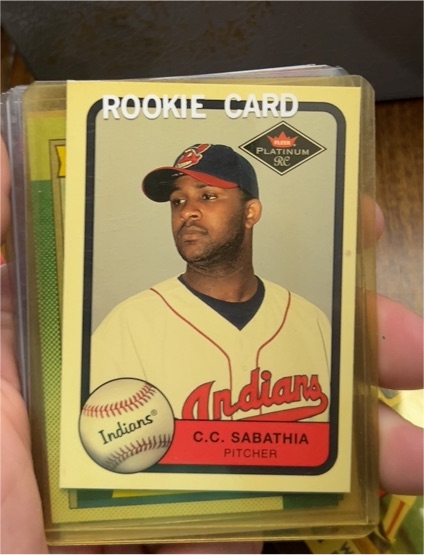 2001 Fleer Platinum #319 C.C. Sabathia — front
