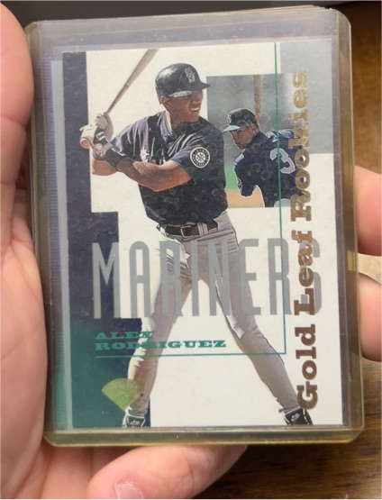 1995 Leaf Gold Leaf Rookies #1 Alex Rodriguez — front