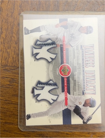 2001 Upper Deck Yankees Dynasty #YJ-SB/DJ Scott Brosius / Dave Justice — front