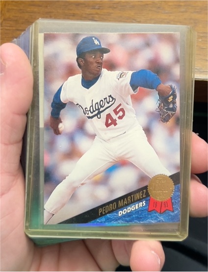 1993 Leaf #163 Pedro Martinez — front