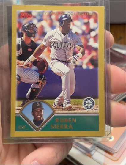 2003 Topps #185 Ruben Sierra Seattle Mariners — front