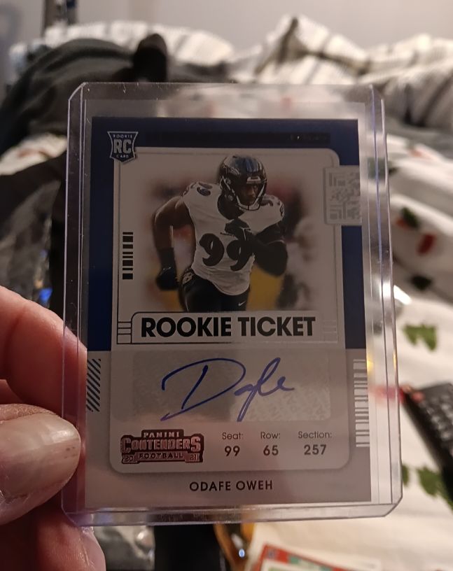2021 Panini Contenders Rookie Ticket #159 Odafe Oweh — front