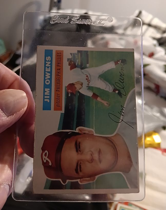 1956 Topps #114 Jim Owens — front