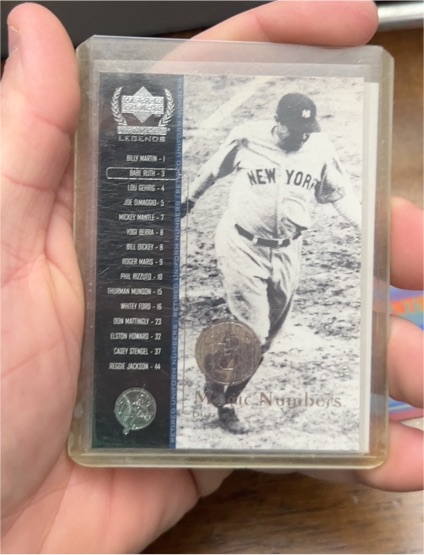 2000 Upper Deck Yankees Legends Magic Numbers #53 Lou Gehrig — front