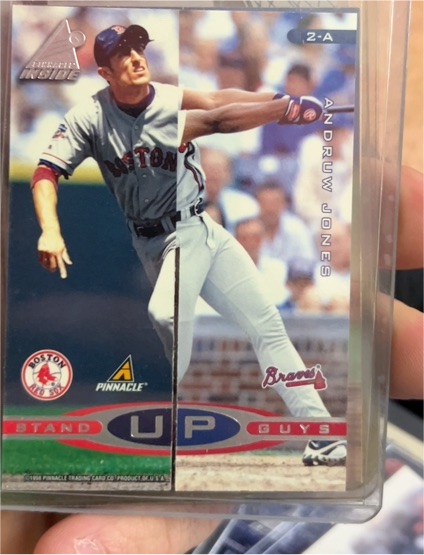 1998 Pinnacle Inside Stand Up Guys #2-A Andruw Jones — front