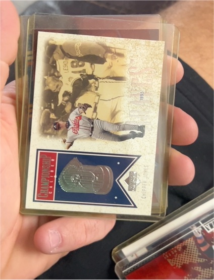 2001 Upper Deck Championship Caliber #CC3 Chipper Jones — front