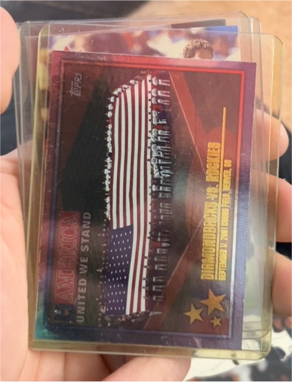 2001 Topps America United We Stand #357 Diamondbacks vs Rockies — front
