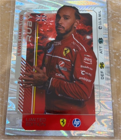 2025 Topps F1 Turbo Attax LE Lewis Hamilton — front