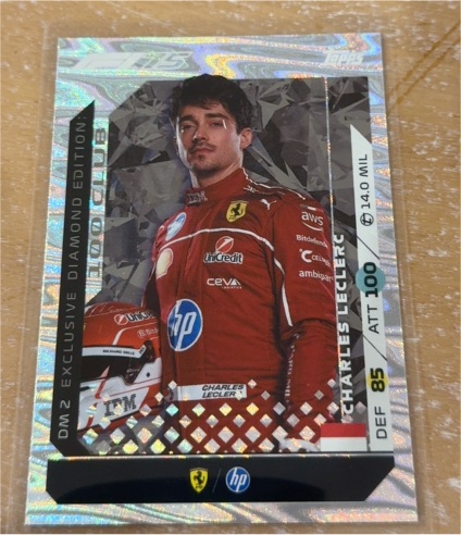 2025 Topps Turbo Attax Exclusive Diamond Edition #DM2 Charles Leclerc — front