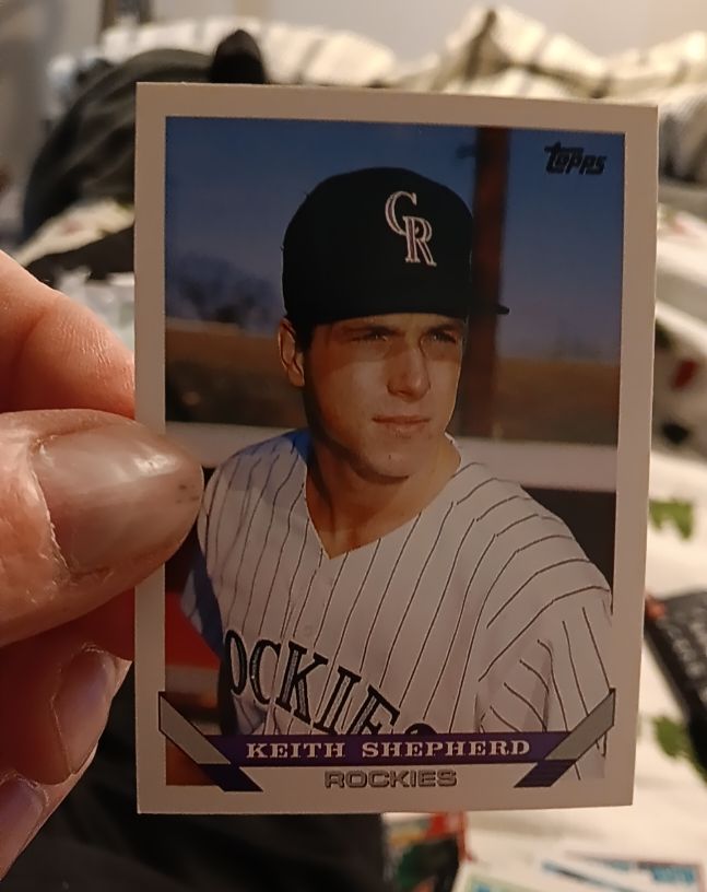 1993 Topps #447 Keith Shepherd — front
