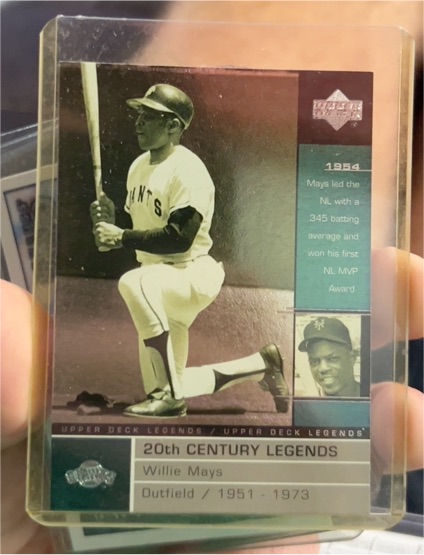 2000 Upper Deck Legends #116 Willie Mays 20th Century Legends — front