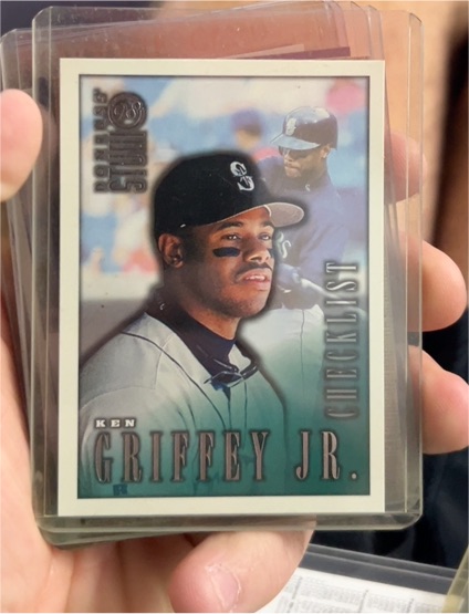 1998 Donruss Studio #220 Ken Griffey Jr. Checklist — front