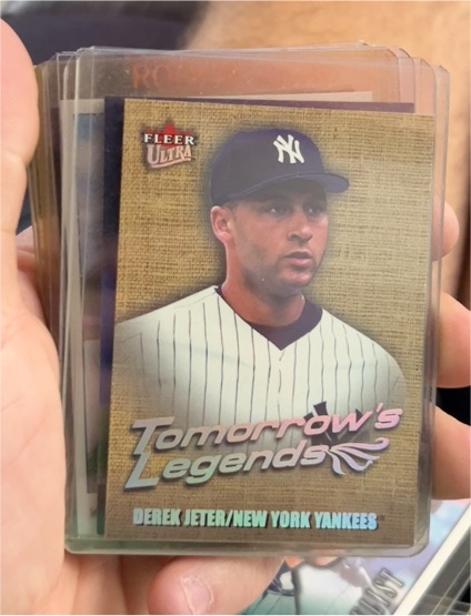 2001 Fleer Ultra #12 Tomorrow's Legends Derek Jeter — front