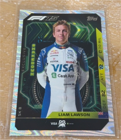 2023 Topps F1 Chrome Shakedown #SK8 Liam Lawson — front