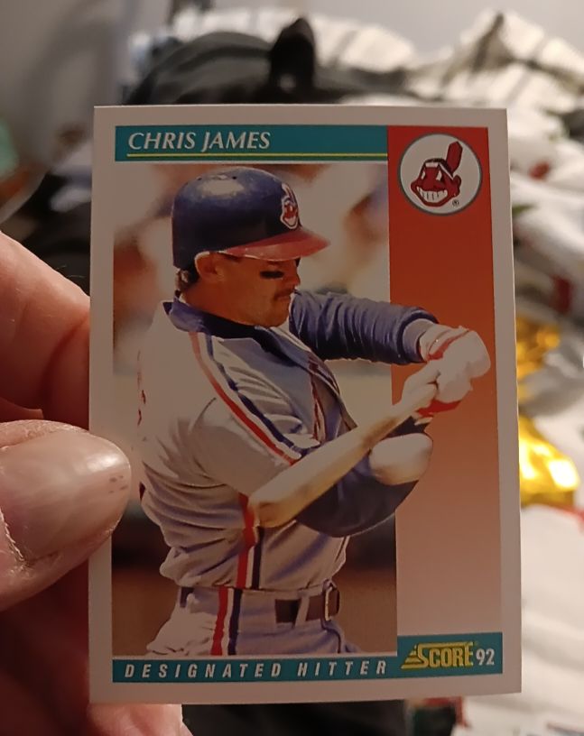 1992 Score #262 Chris James — front