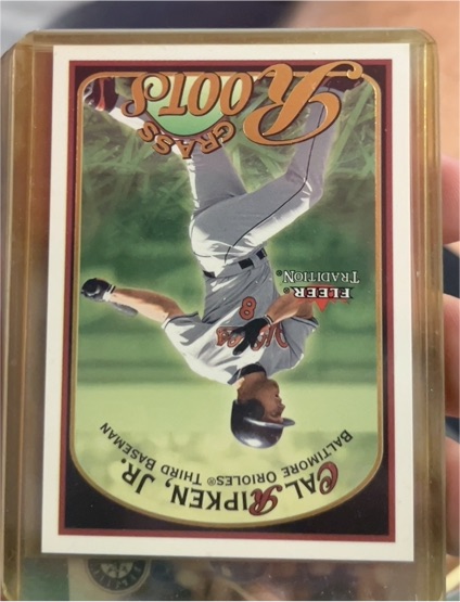 2001 Fleer Tradition Grass Roots #GR8 Cal Ripken Jr. — front