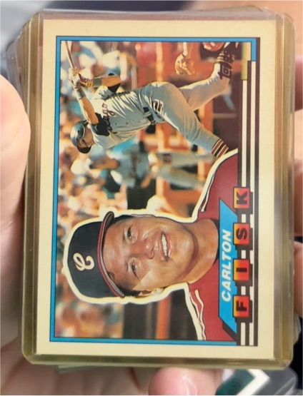 1989 Topps Big #24 Carlton Fisk — front