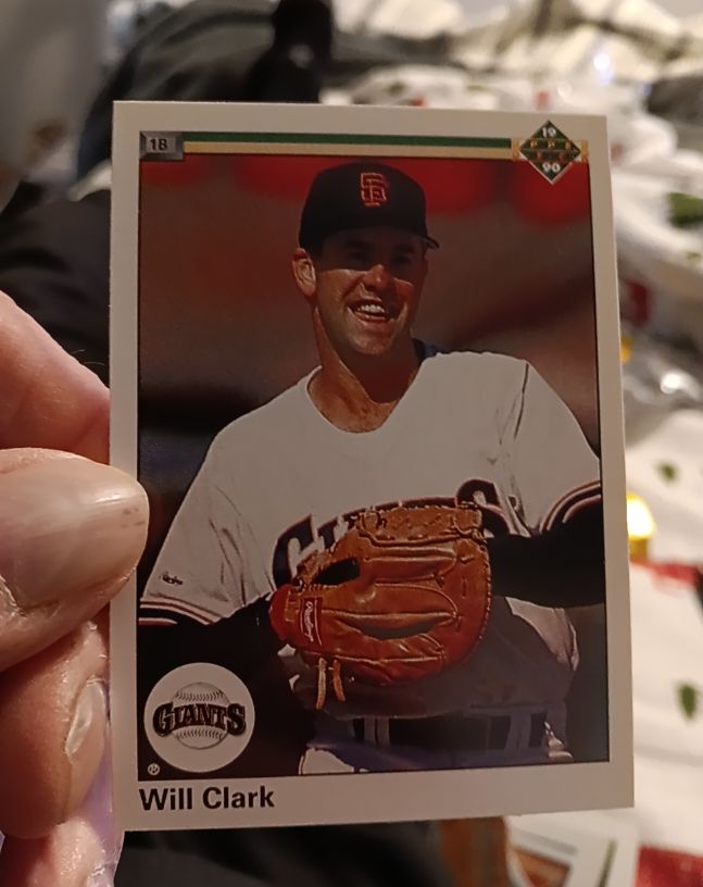 1990 Upper Deck #556 Will Clark — front