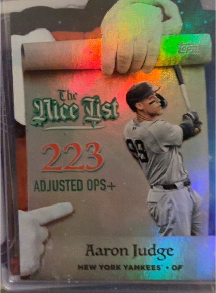 2025 Topps Holiday #MNL-25 Aaron Judge — front