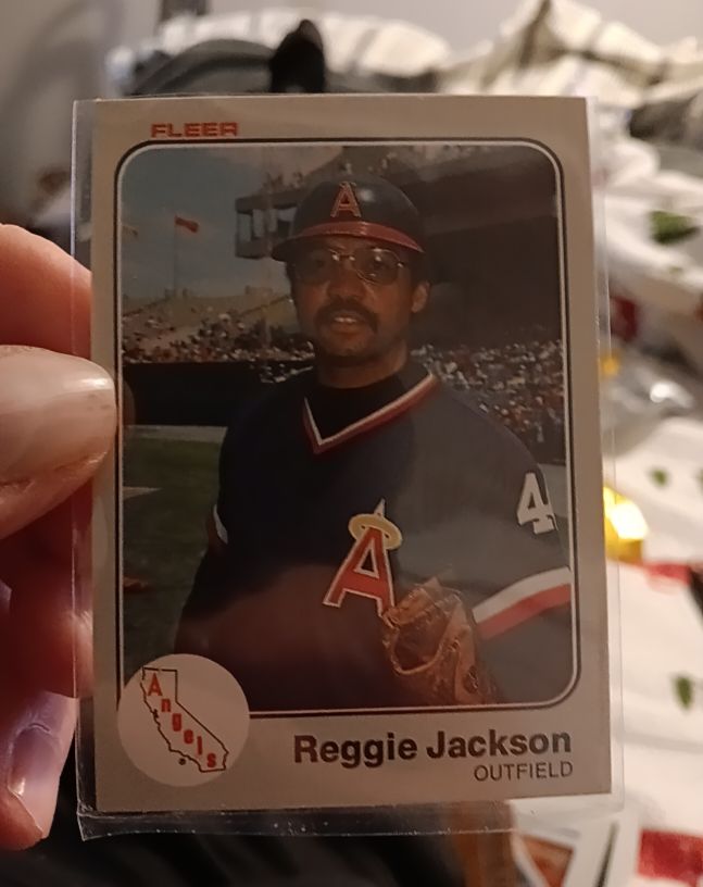 1983 Fleer #93 Reggie Jackson California Angels — front