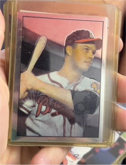 1953 Bowman #97 Eddie Mathews — front