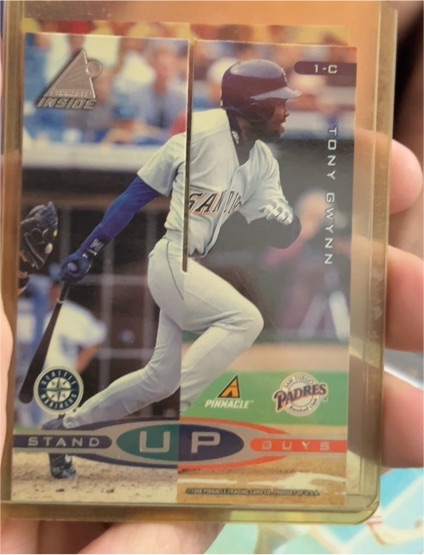 1998 Pinnacle Inside Stand Up Guys #1-C Tony Gwynn — front
