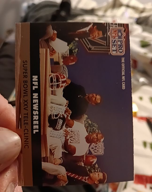1991 Pro Set #349 Super Bowl XXV Tele-Clinic — front