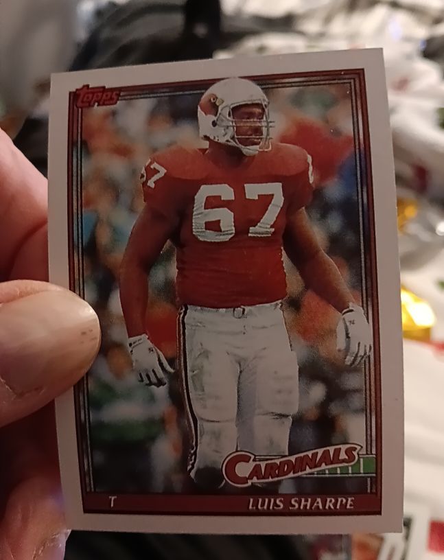 1991 Topps #519 Luis Sharpe — front