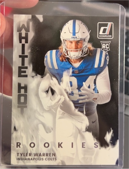 2025 Donruss White Hot Rookies #WHR-TWR Tyler Warren — front