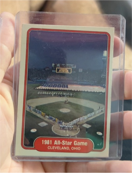 1982 Fleer #628 1981 All-Star Game Cleveland Indians — front
