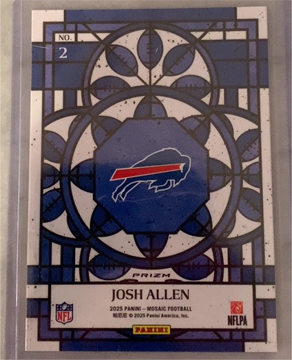 2025 Panini Mosaic Football #2 Josh Allen — front
