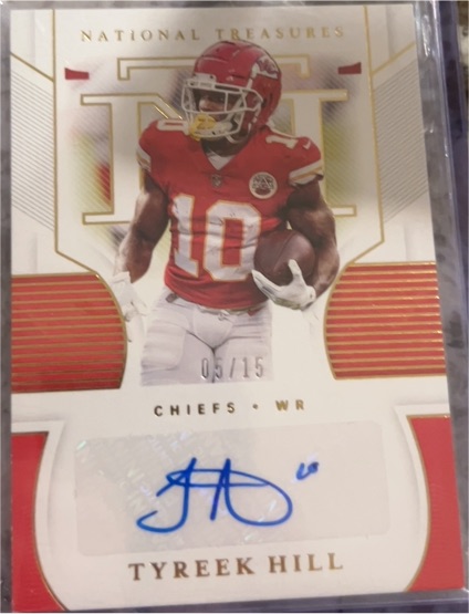 2020 Panini National Treasures #S-TH Tyreek Hill — front