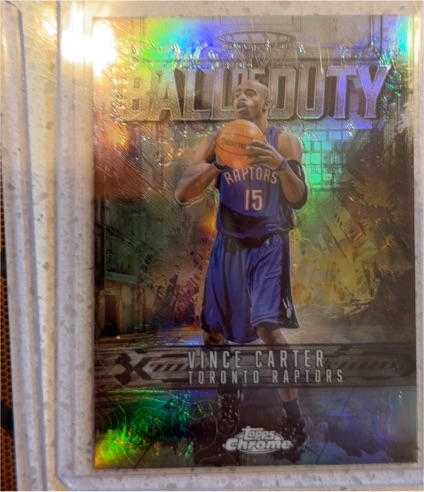 2025-26 Topps Chrome #BD-20 Vince Carter Ball of Duty — front