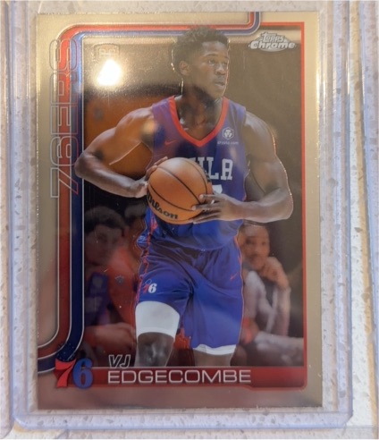 2025-26 Topps Chrome #253 VJ Edgecombe — front