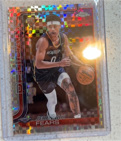 2025-26 Topps Chrome #257 Jeremiah Fears — front