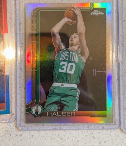 2025-26 Topps Chrome #14 Sam Hauser — front
