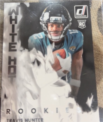 2025 Donruss #WHR-TVH Travis Hunter White Hot Rookies — front