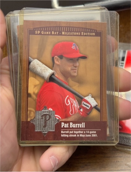 2001 Upper Deck SP Game Bat Milestone Edition #78 Pat Burrell — front