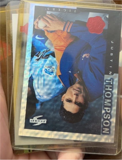 1998 Score #101 Justin Thompson — front