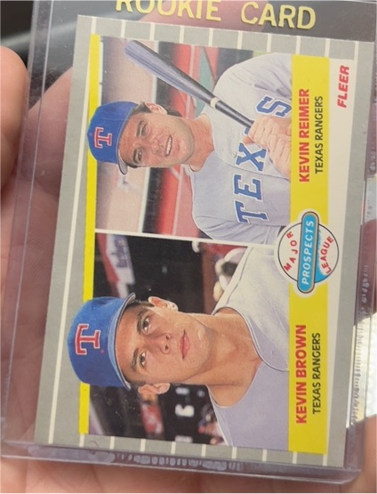 1989 Fleer #641 Kevin Brown / Kevin Reimer — front