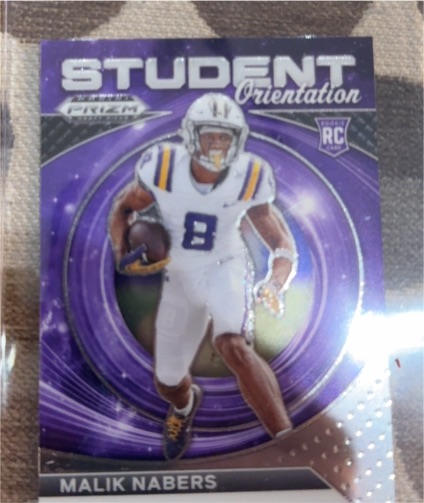 2024 Panini Prizm Draft Picks #SO-MN Malik Nabers Student Orientation — front