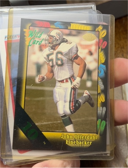 1991 Wild Card #100 John Offerdahl — front