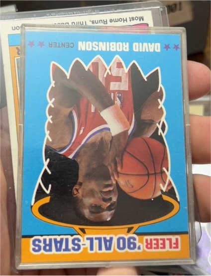 1990 Fleer #10 David Robinson — front