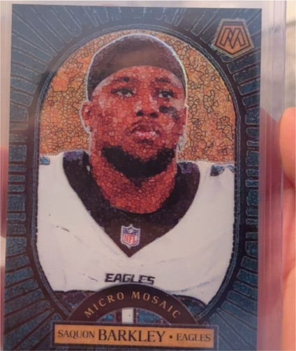 2025 Panini Mosaic #5 Saquon Barkley Micro Mosaic — front
