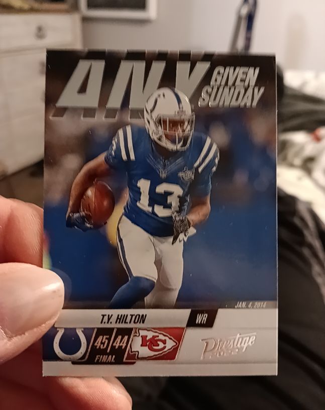 2022 Panini Prestige Any Given Sunday #19 T.Y. Hilton — front