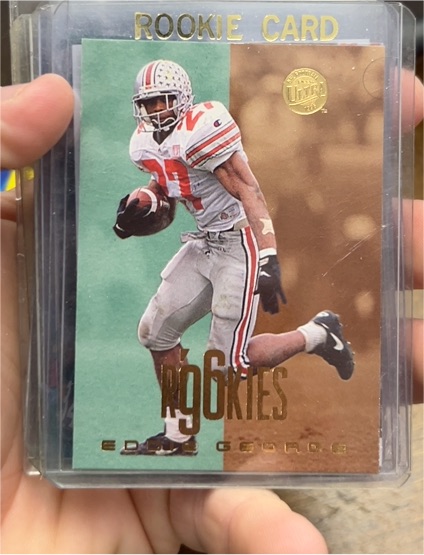 1996 Fleer Ultra #169 Eddie George Rookie Card — front
