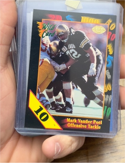 1991 Wild Card #10 Mark Vander Poel — front