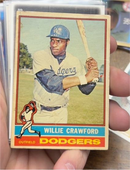 1976 Topps #76 Willie Crawford — front