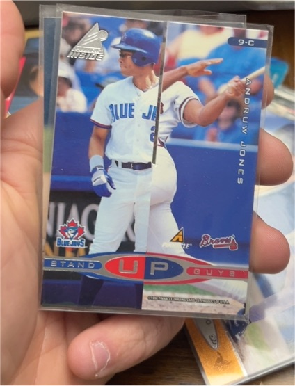 1998 Pinnacle Inside Stand Up Guys #9-C Andruw Jones — front