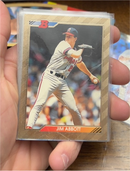 1992 Bowman #572 Jim Abbott — front